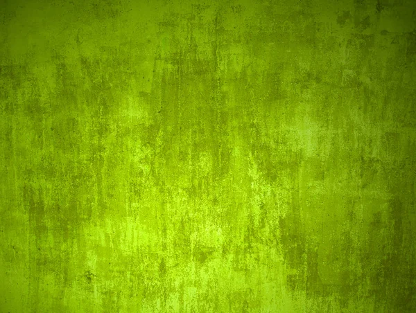 Textura de parede de concreto com cor amarela verde suja — Fotografia de Stock