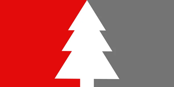 Fondo de tarjeta de Navidad de color gris y rojo — Foto de Stock