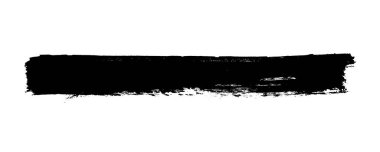 Siyah renkli boya fırçası deseni - Ayrı grunge çizgisi