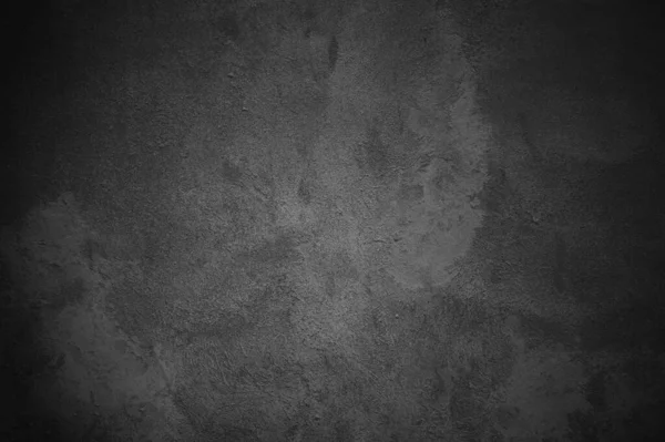 Dirty Fond Mur Béton Noir Gris Foncé — Photo