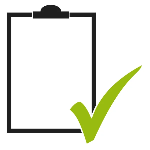 Illustration Empty Clipboard Checklist Green Check Mark — Stock Photo, Image