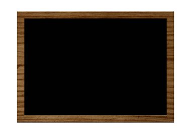 Siyah kopya alanı olan kahverengi ahşap çerçeve