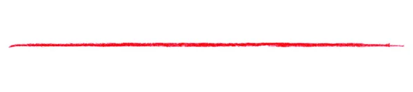 ヘッドライン マーキングや境界線のための手描きの赤いチョークストローク — ストック写真