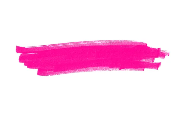 ピンクの鉛筆で作られた見出しのハイライト — ストック写真