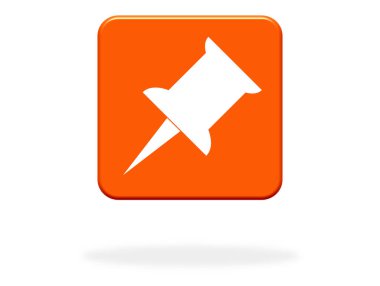 İğne Simgesi Turuncu Düğmede - Hatırlat ya da Kaydet