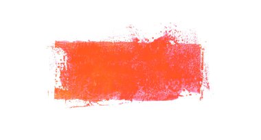 Kırmızı renk - Kirli desenli boya fırçası çizgisi
