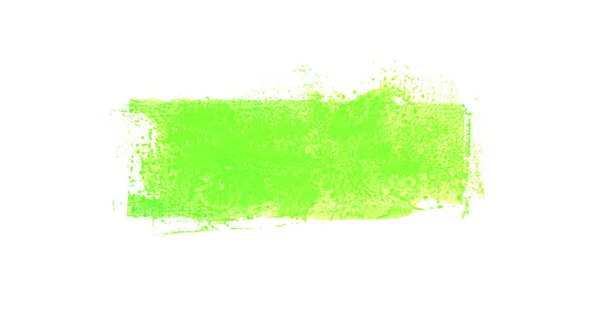 Color Verde Raya Pincel Con Textura Sucia — Foto de Stock