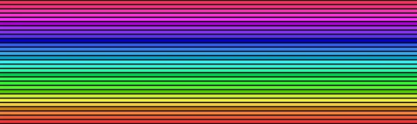 Wide Stripes Banner Rainbow Colors — Stock Photo, Image