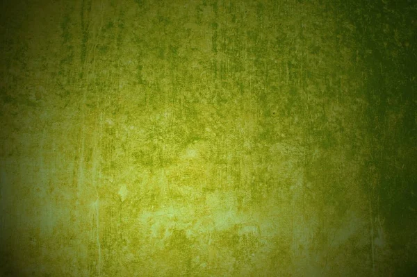 肮脏的绿色黄墙 色彩斑斓 — 图库照片