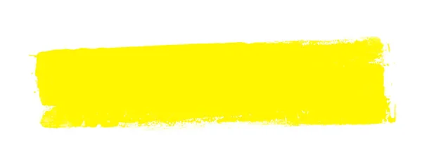 Painted Brush Texture Yellow Color — Stock Photo, Image