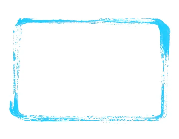 Light Blue Empty Stencil Banner Grunge Frame — Stock Photo, Image