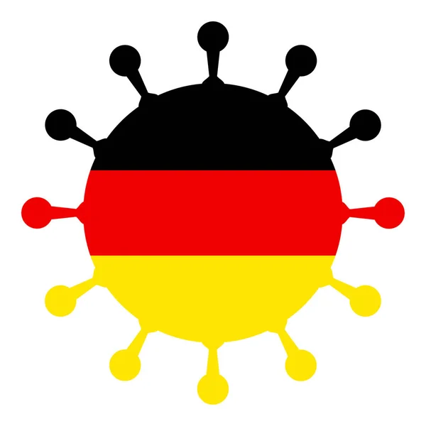 Covid Symbol Current Coronavirus Situation Germany — стокове фото