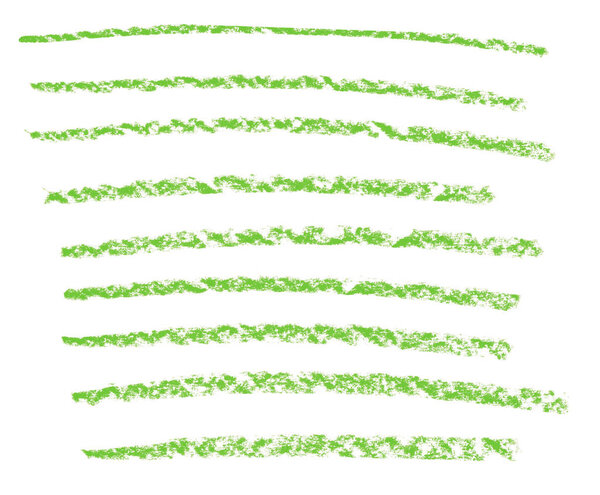 Набор из многих очень грязных окрашенных гранж полос зеленого цвета