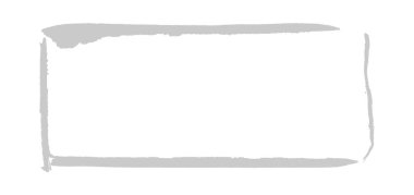 Gri renkli elle boyanmış çerçeve çizimi