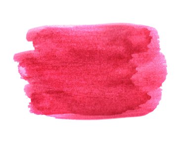 Pembe kırmızı suluboya deseni boya fırçasıyla yapıldı