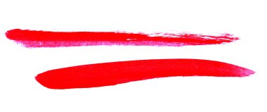 İki kamış boyalı fırça darbesi.