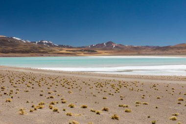 Atacama Çölü, Şili. Salar Aguas Calientes. Tuyacto Gölü. Güney Amerika.