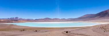 Atacama Çölü, Şili. Salar Aguas Calientes. Tuyacto Gölü. Güney Amerika.