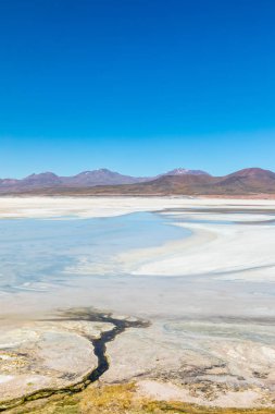 Atacama Çölü, Şili. Salar Aguas Calientes. Tuyacto Gölü. Güney Amerika.