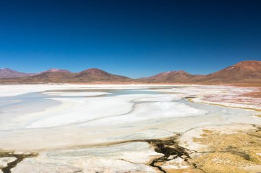 Atacama Çölü, Şili. Salar Aguas Calientes. Tuyacto Gölü. Güney Amerika.