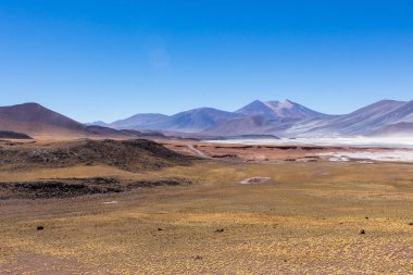 Atacama Çölü, Şili. Salar Aguas Calientes. Tuyacto Gölü. Güney Amerika.