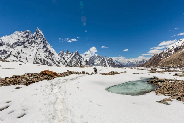 Pico Montaña Segunda Montaña Más Alta Del Mundo Trek Pakistán — Foto de Stock