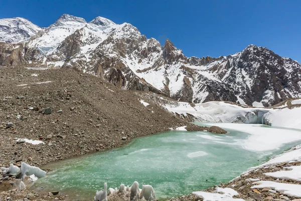 Dağ Tepe Ikinci Yüksek Dağı Dünyanın Trek Pakistan Asya — Stok fotoğraf