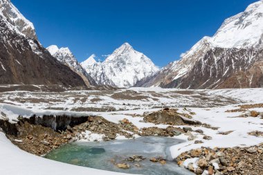 K2 dağ tepe, ikinci en yüksek dağı dünyanın K2 trek, Pakistan, Asya