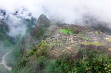 Machu Picchu, bir Peru Tarihi Mabedi ve UNESCO Dünya Mirası Alanı. Dünyanın Yeni Yedi Harikası 'ndan biri. Cuzco.
