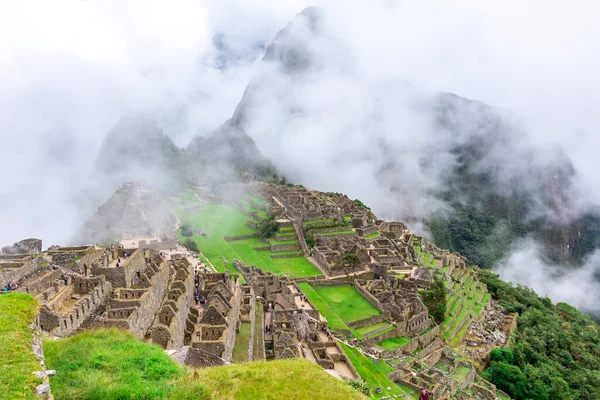 Machu Picchu Ein Peruanisches Historisches Heiligtum Und Unesco Weltkulturerbe Eines — Stockfoto