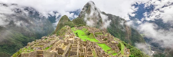 Machu Picchu Santuario Histórico Peruano Patrimonio Humanidad Por Unesco Una — Foto de Stock