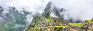 Machu Picchu, bir Peru Tarihi Mabedi ve UNESCO Dünya Mirası Alanı. Dünyanın Yeni Yedi Harikası 'ndan biri. Cuzco.