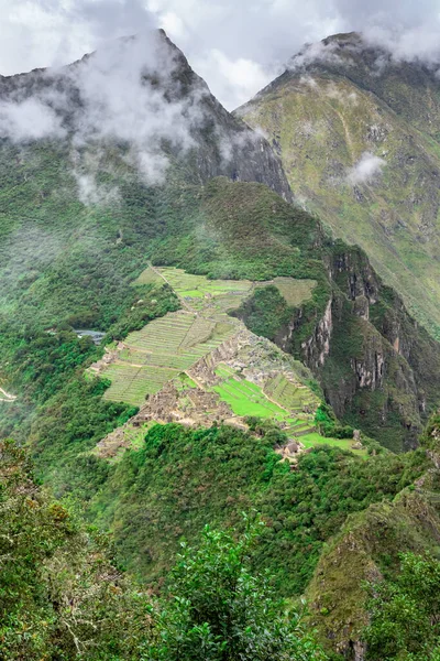 Machu Picchu Sanctuaire Historique Péruvien Une Des Sept Nouvelles Merveilles — Photo