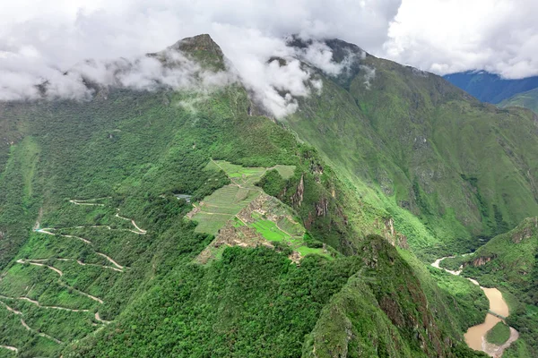 Machu Picchu Santuário Histórico Peruano Uma Das Novas Sete Maravilhas — Fotografia de Stock