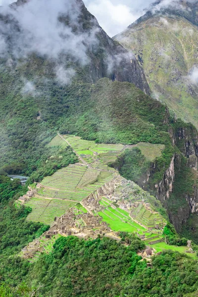 Machu Picchu Santuario Histórico Peruano Una Las Nuevas Siete Maravillas — Foto de Stock