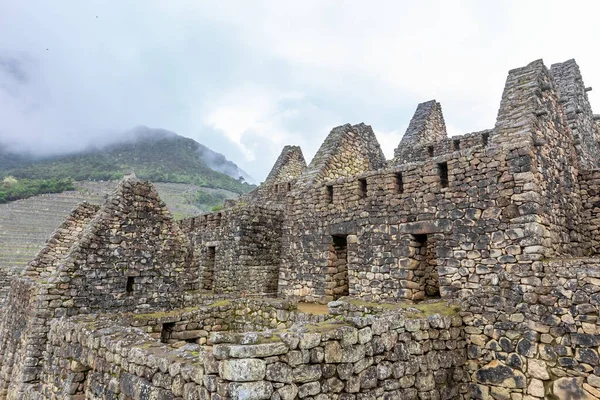 Machu Picchu Peruansk Historisk Helgedom Ett Världens Sju Nya Underverk — Stockfoto