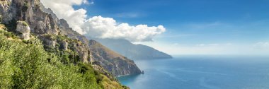 Amalfi Sahili, Akdeniz, İtalya.