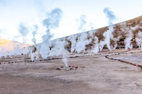 Tatio Geysers Сан Педро Атакама Чилі Південна Америка Стокова Картинка