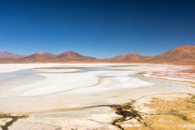 Atacama Çölü, Şili. Salar Aguas Calientes. Tuyacto Gölü. Güney Amerika.