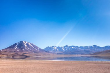 Lagunas Altiplanicas, Miscanti y Miniques, amazing view at Atacama Desert. Chile, South America. clipart