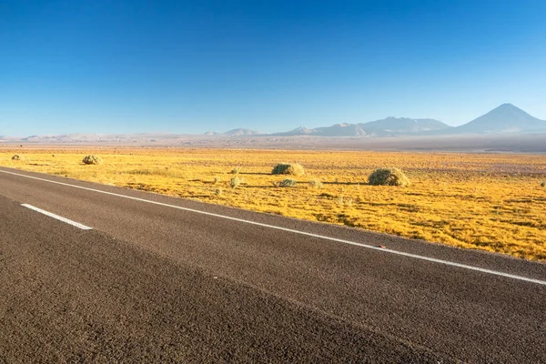 Scenic road in the Atacama desert, Chile. South America.