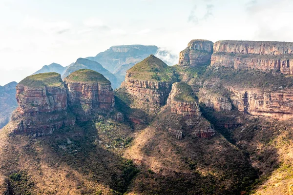 Blyde River Canyon Three Rondavels Three Sisters Din Mpumalanga Africa — Fotografie, imagine de stoc