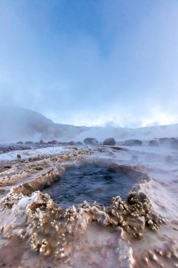 El Tatio gayzerleri, San Pedro de Atacama, Şili. Güney Amerika.