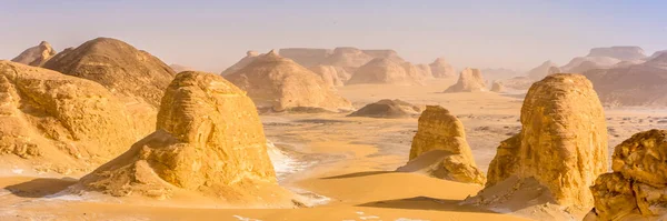 Desierto Blanco Farafra Sahara Egipto África Banner Web Con Vista — Foto de Stock