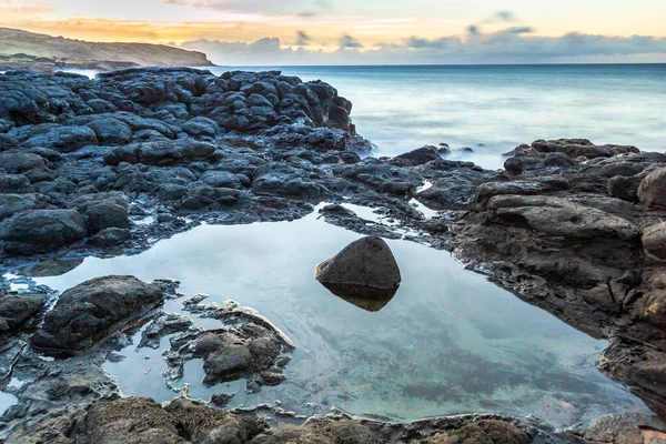 Anakena Beach Auf Der Osterinsel Rapa Nui Chile Südamerika — Stockfoto