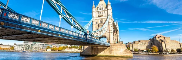 Tower Bridge Londýně Spojené Království Evropa Webový Banner Panoramatickém Zobrazení — Stock fotografie