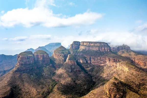 Blyde River Canyon Three Rondavels Három Nővér Mpumalangában Dél Afrikában — Stock Fotó