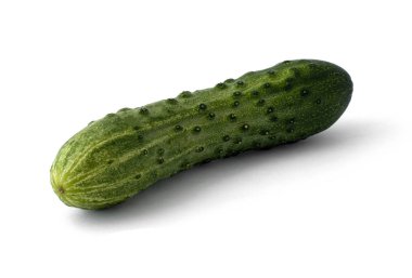 Salatalık izole kolaj tasarımı için beyaz arka plan üzerinde kır