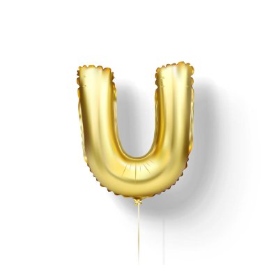 Folyodan altın balonlar. Vektör ögeleri