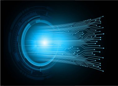 kamera ile arkaplan vektör illüstrasyonu, dijital güvenlik kavramı